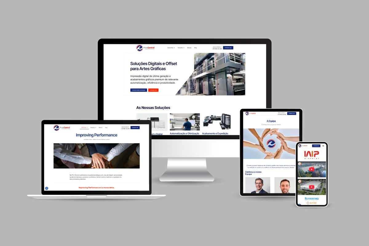 A PrintControl apresenta o seu novo site